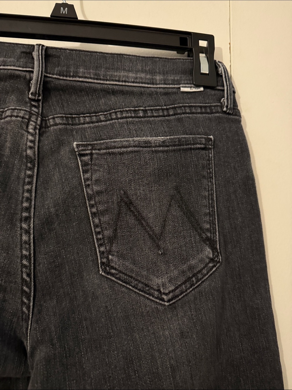 Mother Black Straight-Leg Jeans - Picture 2 of 6